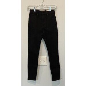 Everlane The High-Rise Skinny Jeans Womens Size 25 Black Stretch Denim Regular
